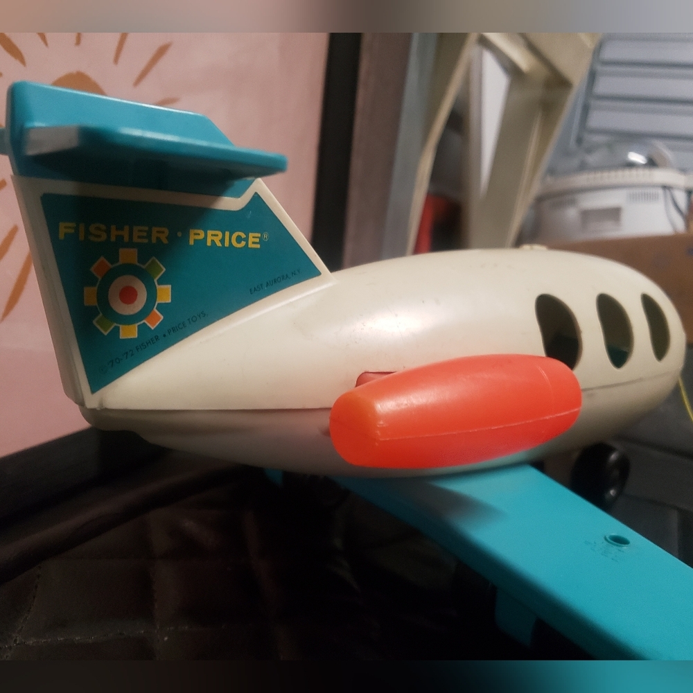 ✈️ Vintage 1970-72 Fisher-Price Little People Jet Airliner #462 + 2 Bonus (3PC.) - Picture 5 of 14